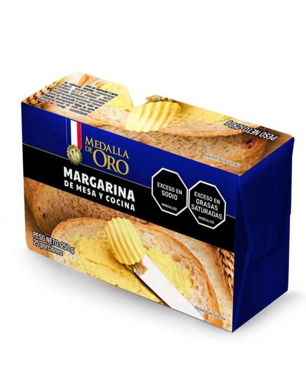 Margarina Medalla De Oro Barra 250 G
