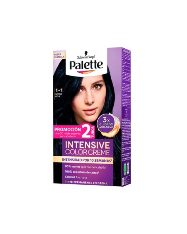 Tinte Palette Intensive Color Creme 1-1 Negro Azul