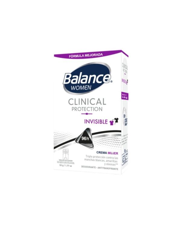 Desodorante Balance Crema Clinical Invisible Mujer 50 Gr
