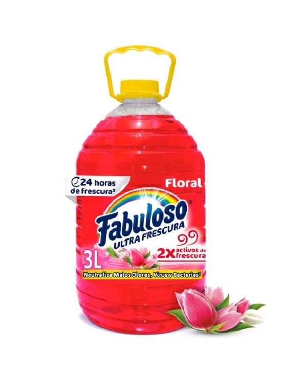 Limpia Pisos Fabuloso Frescura Antibacterial Floral 3L