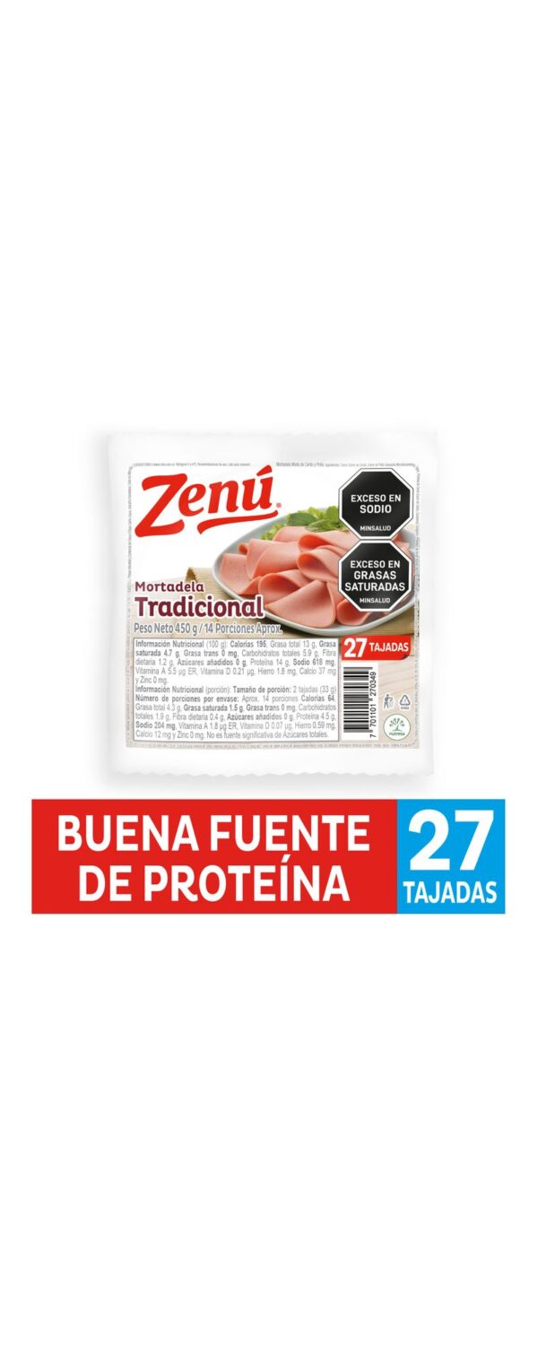 Mortadela Zenú Tradicional 450 G
