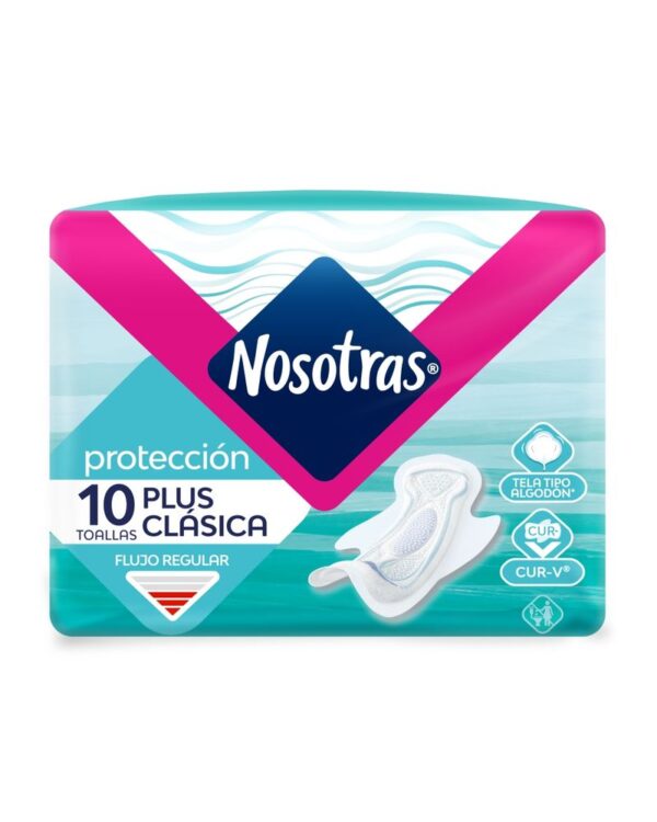 Toalla Higiénica Nosotras Plus Clásica Gel X10 Unds
