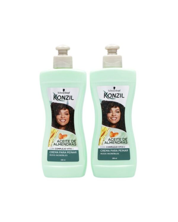 Crema Para Peinar Konzil Aceite De Almendras Oferta X2