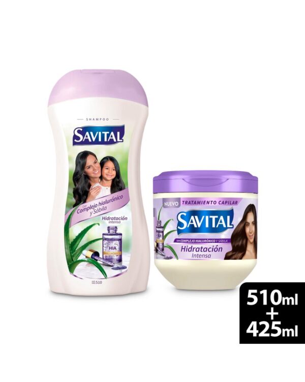 SHAMP SAVITAL HIALURONICO 510ML+TRAT 425