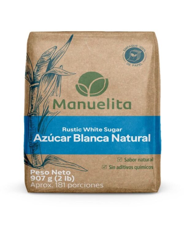 AZUCAR MANUELITA BLANCA NATURAL X 907 G