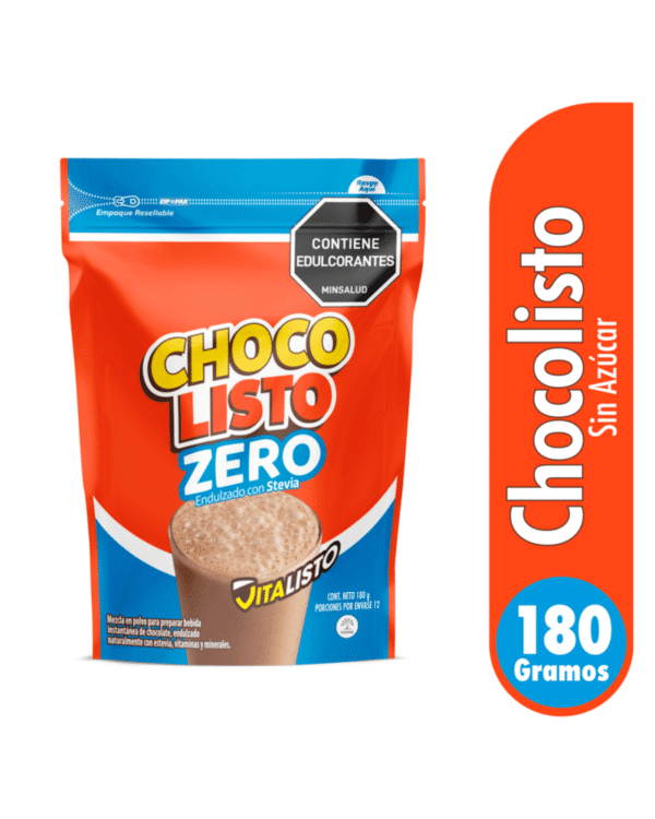 Bebida Achocolatada Chocolisto Sin Azúcar 180 G