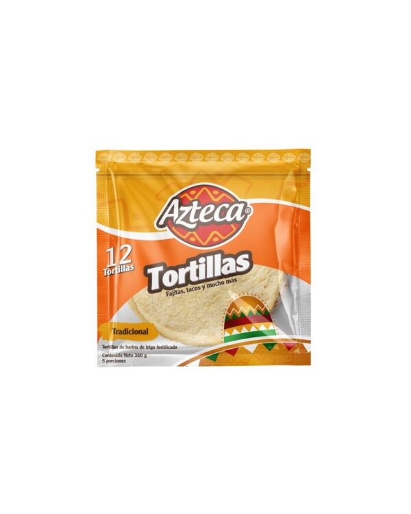 Tortilla Azteca Tradicional Burrito/Quesadilla 360 G X12 Unds