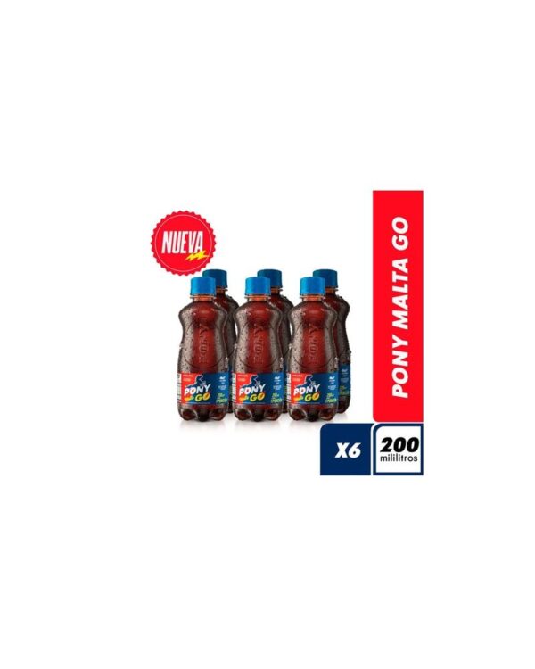 BEB PONY MALTA GO PET 200ML X6