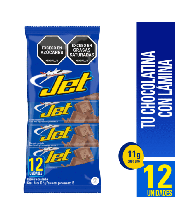 CHOCOLATINA JET LECHE BSA 132g