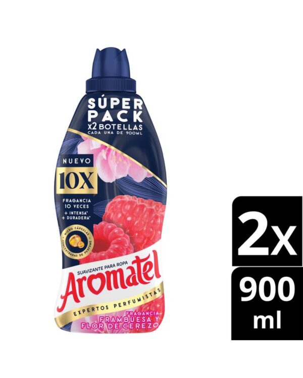 Suavizante Aromatel Frambuesa 900 Ml X2 Unds