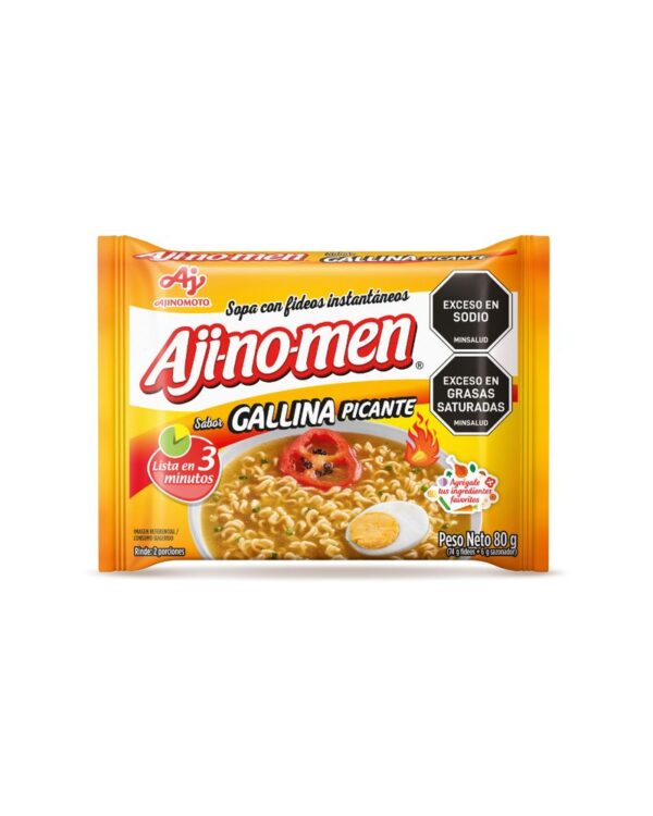 Sopa Ajinomen Instantáneo Gallina Picante 80 G