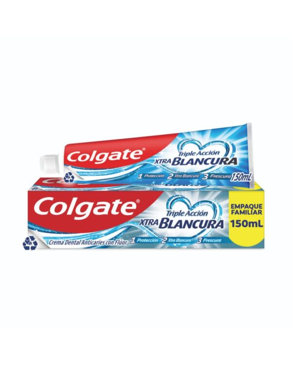 Crema Dental Colgate Triple Acción Extra Blancura 150 Ml