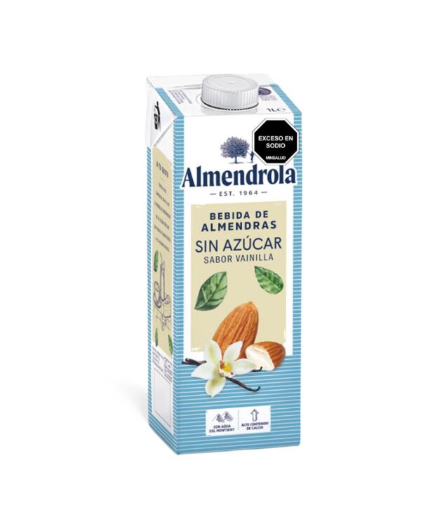 Bebida Almendra Sin Azucar Vainilla 1 Lt  Almendrola