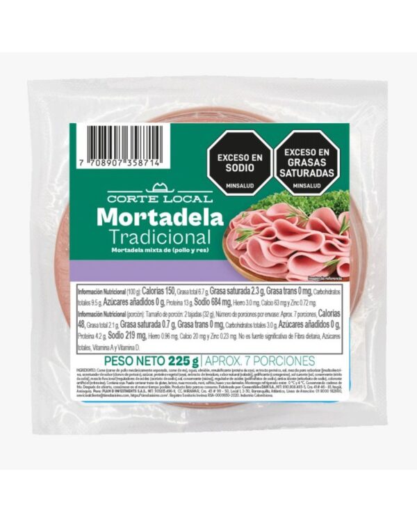 MORTADELA CORTE LOCAL TRADIC 225 G