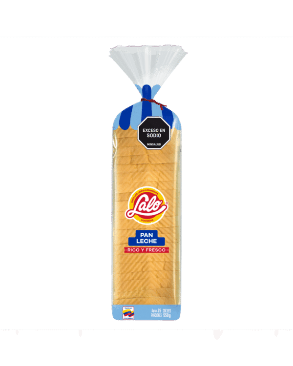 Pan Lalo Tajado Leche 550 G