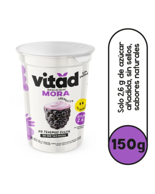 Bebida De Yogurt Vitad Mora Sin Sellos 150g
