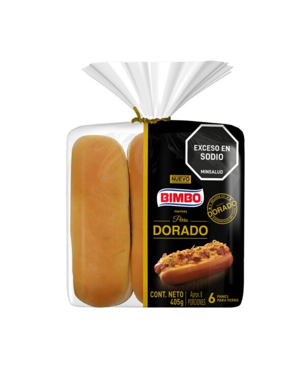 PAN PERRO DORADO 6 UND 405G