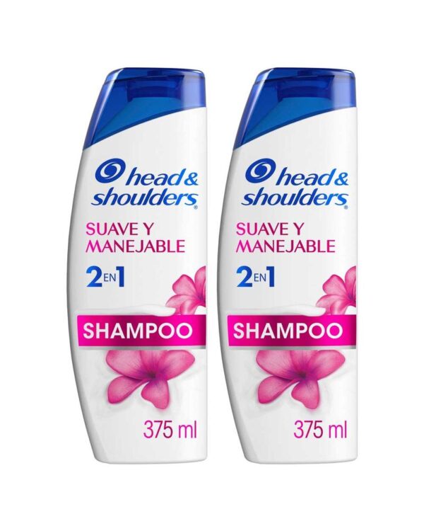 Shampoo Head & Shoulders Suave Y Manejable X2 Unds
