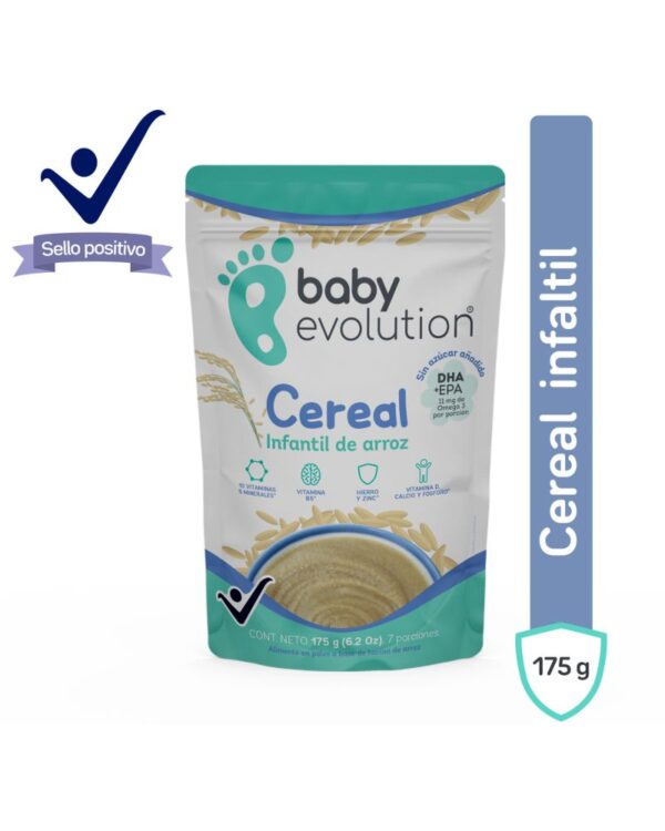 Cereal Infantil Baby Evolution De Arroz 175 G