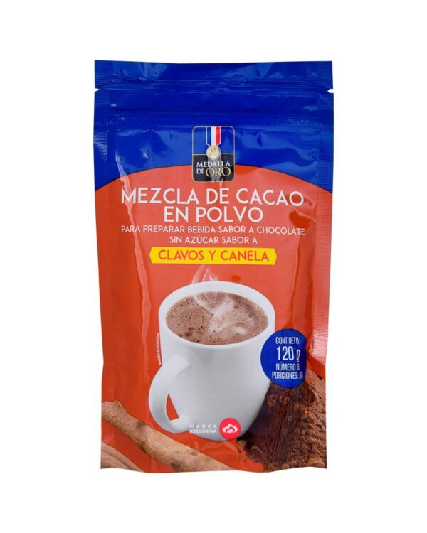 Cacao Medalla De Oro Tradicional Polvo Clavo/Canela 120 G