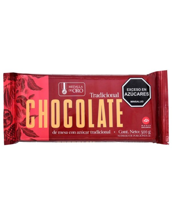 CHOC MESA MEDALLA ORO C/AZUC TRADIC 500g