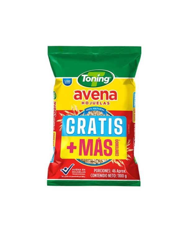 AVENA HOJUELAS TONING 1000G GTS 100G
