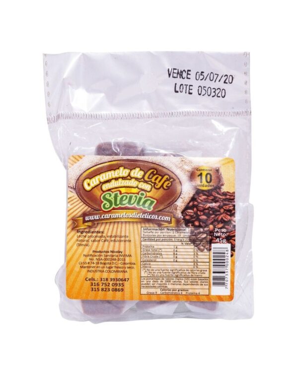 Caramelo Nicolay Café + Stevia X10 Unds