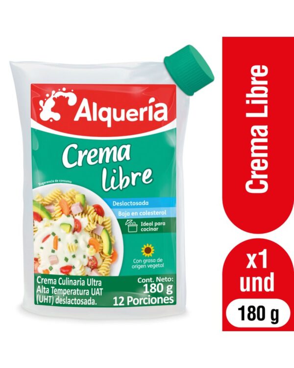 Crema Libre Deslactosada Alqueria 180g