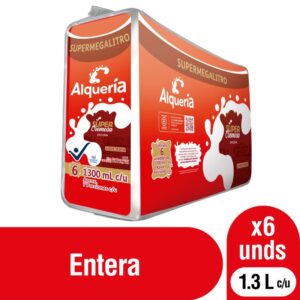 Leche Entera Supercremosa 13l X 6unds  Alqueria