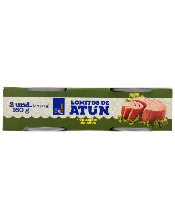 Atun Medalla De Oro Lomo En Aceite Oliva 80 G X2 Unds