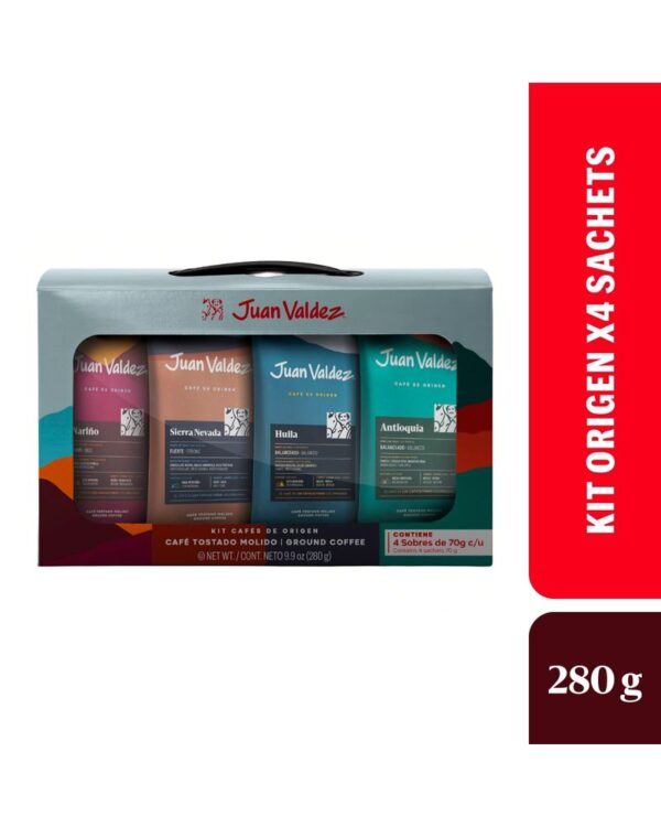 Café Juan Valdez Kit Sachets Origen 280gr X4