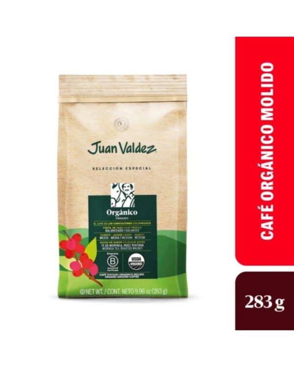 Café Juan Valdez Orgánico Molido 283 Gr