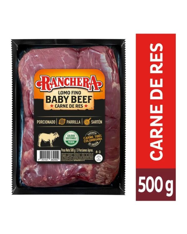 BABY BEEF LOMO FINO RANCHERA X 500G