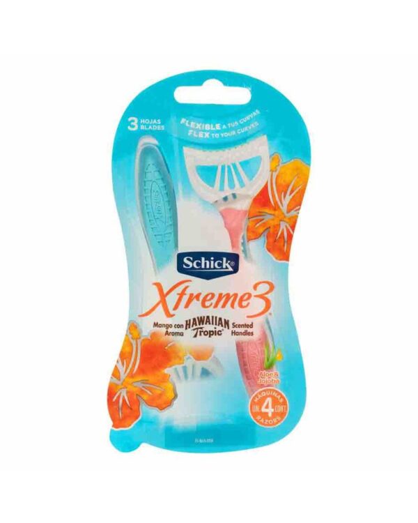 Máquina De Afeitar Schick Xtreme 3 Desechable Delicada X4 Unds