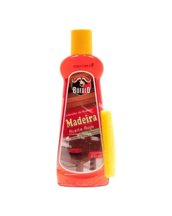 Aceite Para Muebles Búfalo Rojo 200 ML Gratis Paño Oferta
