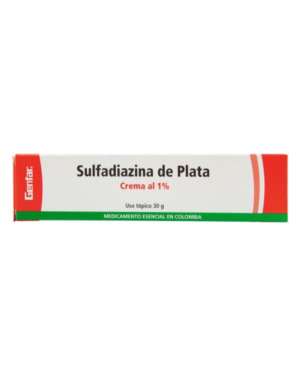 Sulfadiazina De Plata 1% Genfar Crema 30 G