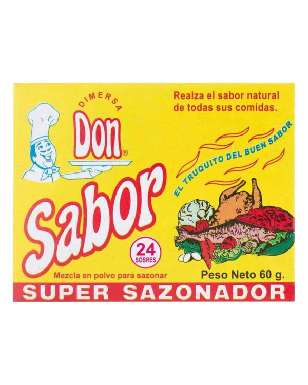 Condimento Don Sabor Súper Sazonador 60 G X24 Unds
