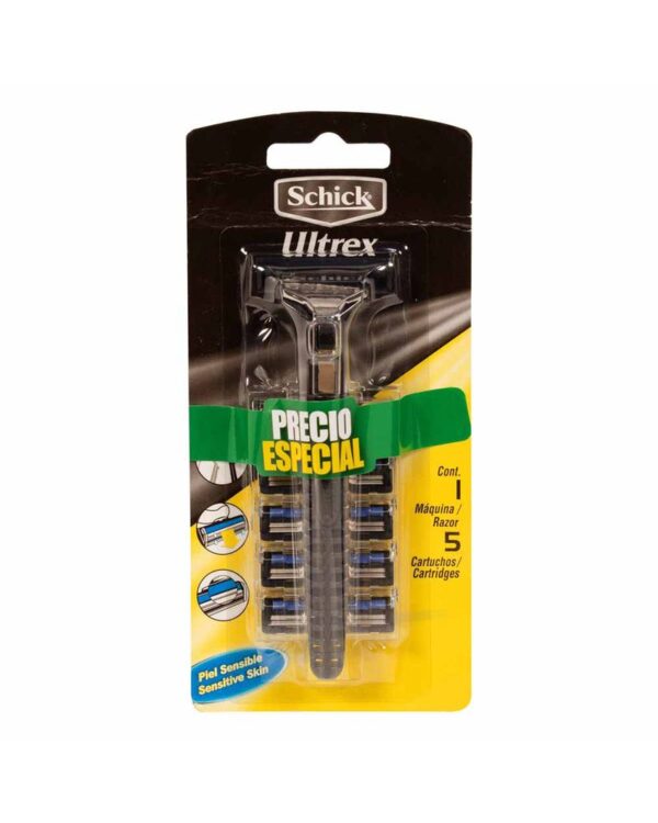 Máquina De Afeitar Schick Ultrex + Repuestos