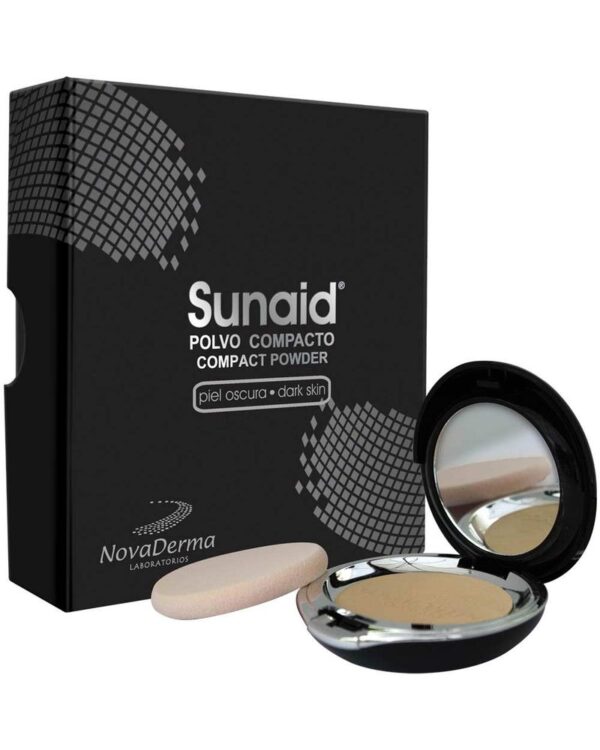 Polvo Compacto Sunaid Estuche Piel Oscura 12 G