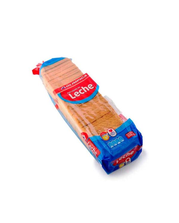 Pan Olimpica Tajado Leche 550 G