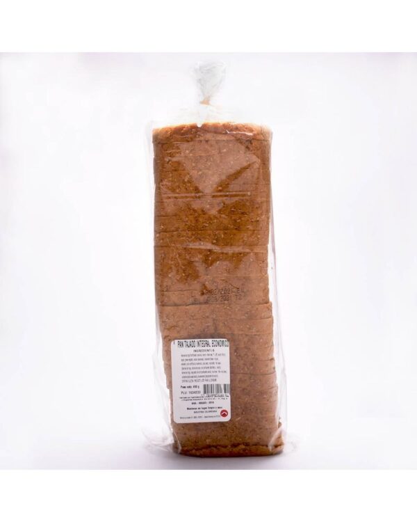 Pan Olimpica Tajado Integral Económico 450 G