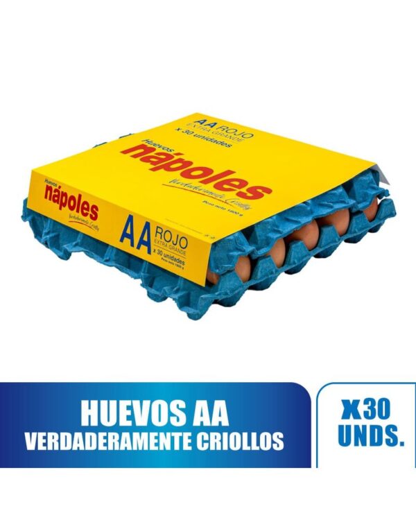 Huevo Nápoles Rojo AA X30 Unds