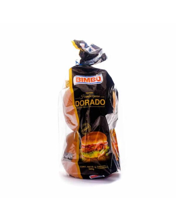 Pan Bimbo De Hamburguesa Dorada 360 G X4 Unds