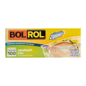 Bolsa La Bol Rol Double Zipper Sandwich X100 Unds  Superior