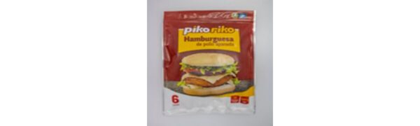 Hambuguesa De Pollo Piko Riko 500 G X6 Unds