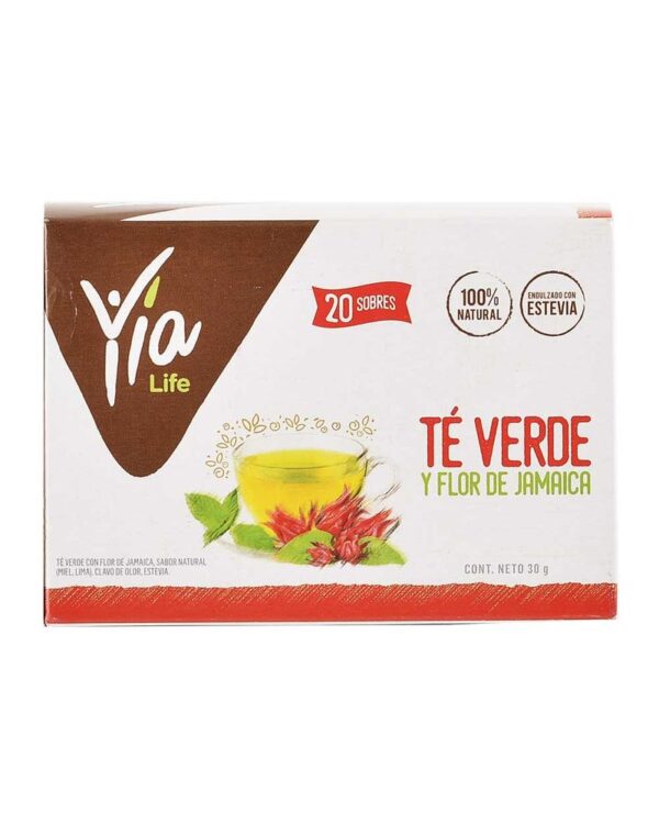Té Yia Life Verde Flor De Jamaica 20 G