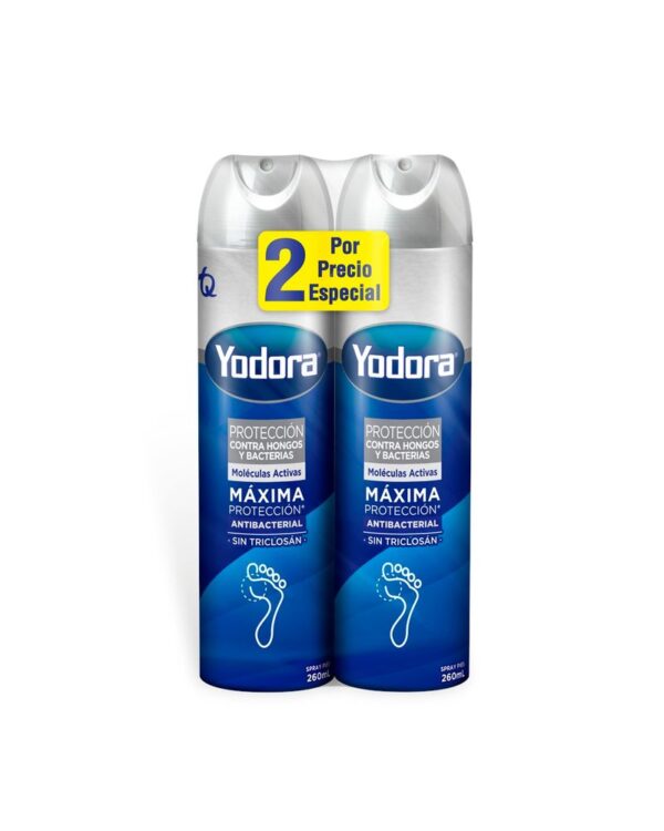 Talco Yodora Antibacterial Spray 260 Ml X2 Unds