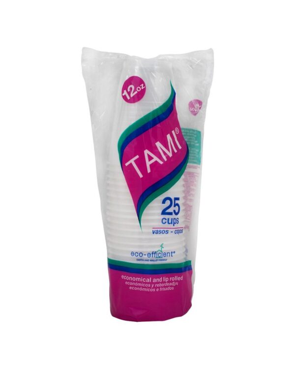 Vaso Traslucido 12 Oz X25 Unds  Tami