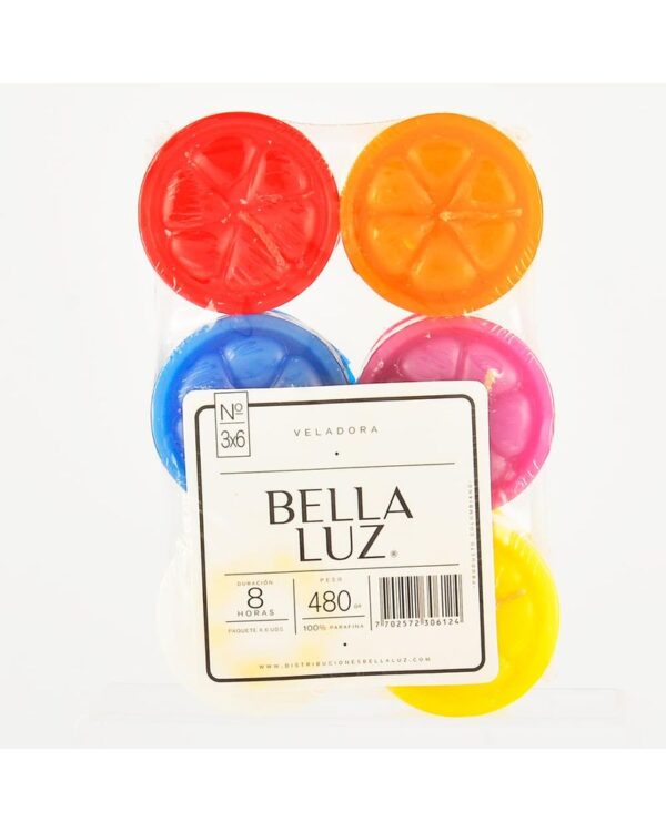 Vela Bella Luz X6 Unds