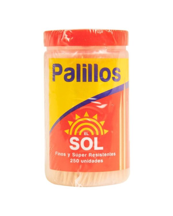 Palillos El Sol Doble Punta X250 Unds